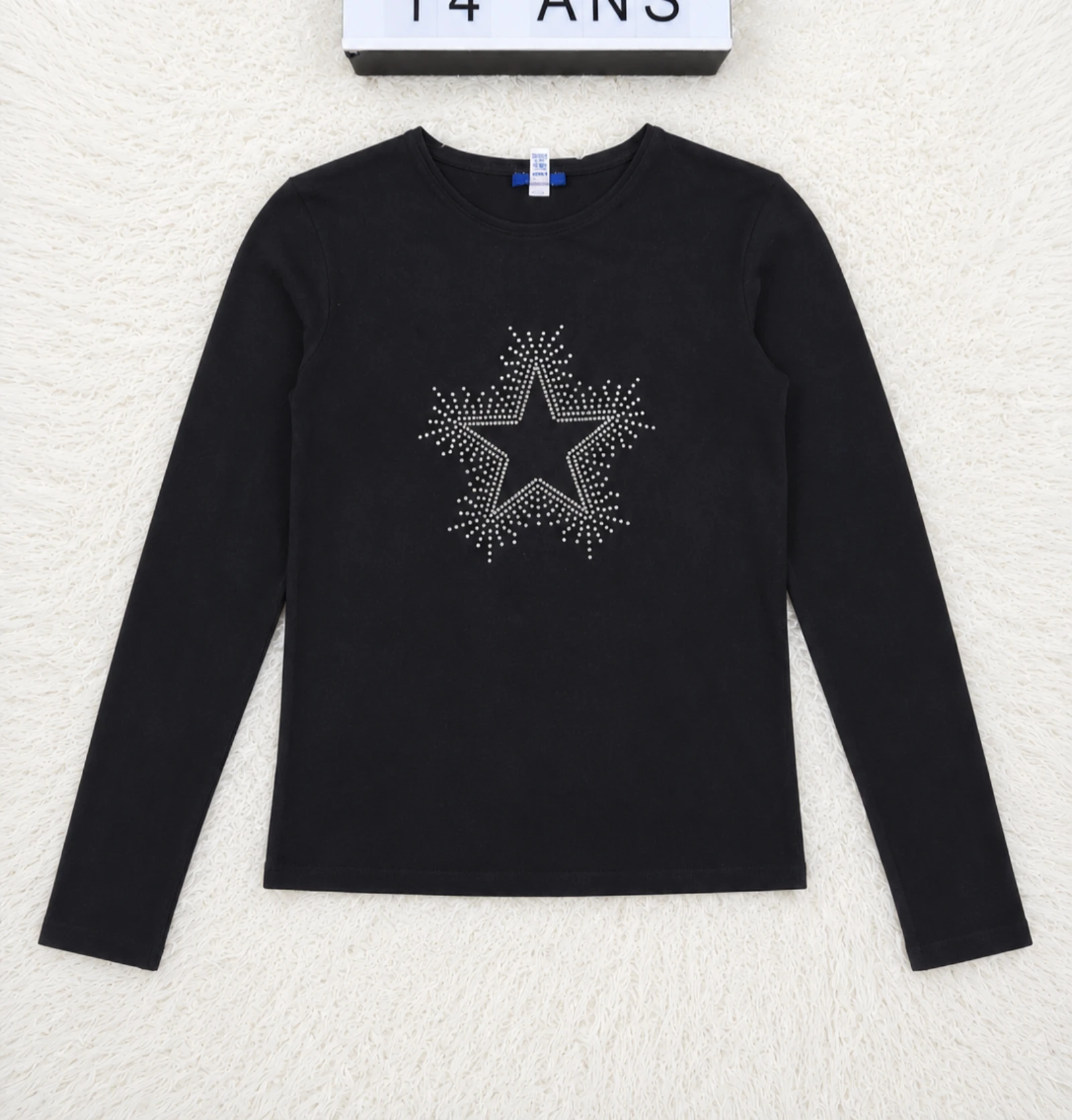 Camiseta de manga longa estrela brilhante Okaïdi 14 anos 👒 – photo 2
